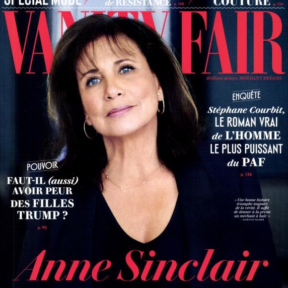 Anne Sinclair en couverture de "Vanity Fair", numéro du 21 février 2017.