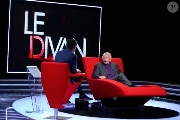 Exclusif - Patrick Poivre d'Arvor (PPDA) - Enregistrement de l'émission "Le Divan" avec Patrick Poivre d'Arvor en invité et présentée par Marc-Olivier Fogiel, qui sera diffusée le 21 février 2017 sur France 3. Le 6 janvier 2017 © Dominique Jacovides / Bestimage