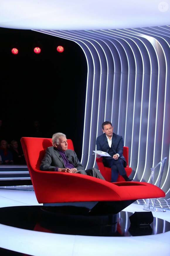 Exclusif - Patrick Poivre d'Arvor (PPDA) - Enregistrement de l'émission "Le Divan" avec Patrick Poivre d'Arvor en invité et présentée par Marc-Olivier Fogiel, qui sera diffusée le 21 février 2017 sur France 3. Le 6 janvier 2017 © Dominique Jacovides / Bestimage