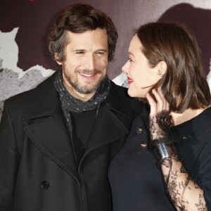 Marion Cotillard (enceinte) et son compagnon Guillaume Canet - Avant-première du film "Rock'n Roll" au Pathé Beaugrenelle à Paris le 13 février 2017.