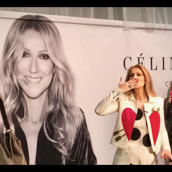 Céline Dion présente sa collection en partenariat avec Bugatti, à Las Vegas le 21 février 2017