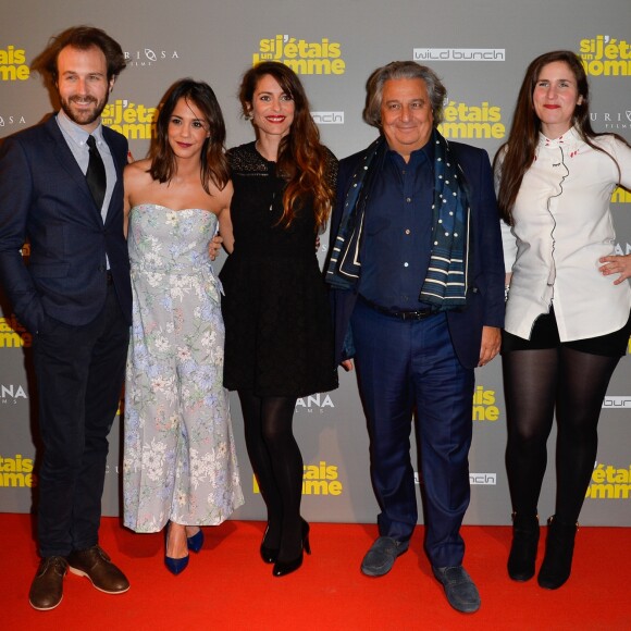 Antoine Gouy, Alice Belaïdi, Audrey Dana, Christian Clavier et Joséphine Drai lors de l'avant-première du film "Si j'étais un homme" au cinéma Gaumont-Opéra à Paris, France, le 21 février 2017. © Coadic Guirec/Bestimage