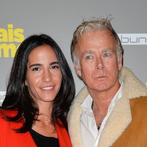 Franck Dubosc et sa femme Danièle lors de l'avant-première du film "Si j'étais un homme" au cinéma Gaumont-Opéra à Paris, France, le 21 février 2017. © Coadic Guirec/Bestimage
