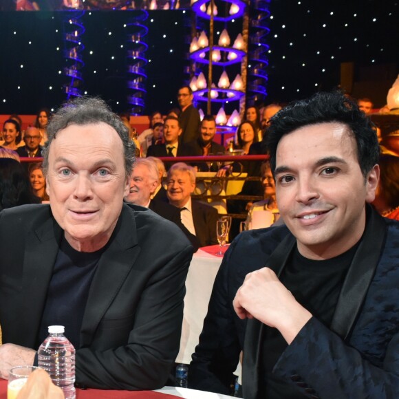 Exclusif - Chloé Nabédian, Julien Lepers et Kamel Ouali - Enregistrement de l'émission "Le plus grand cabaret du monde" à La Plaine Saint-Denis, diffusée le 25 février 2017. Le 21 février 2017 © Giancarlo Gorassini / Bestimage No Web No Blog pour Belgique et Suisse21/02/2007 - Saint-Denis