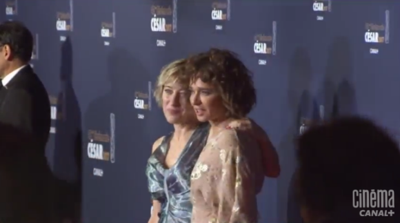 Valerie Bruni-Tedeschi et Valeria Golino sur le tapis rouge des César du Cinéma 2017