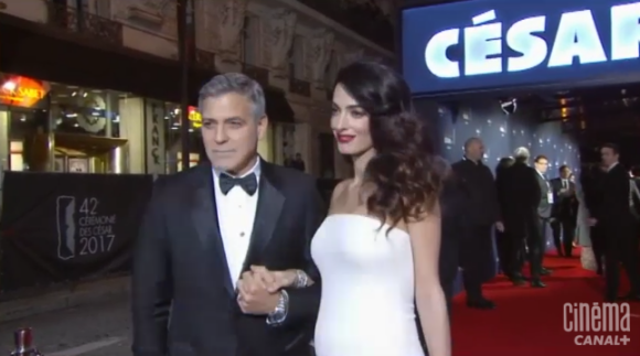 George et Amal Clooney sur le tapis rouge des César du Cinéma 2017