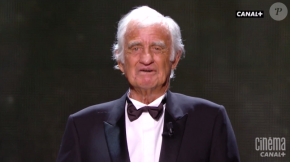 Hommage à Jean-Paul Belmondo aux César 2017.