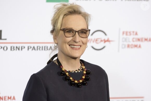 Meryl Streep au photocall du film "Florence Foster Jenkins" lors du 11ème Festival du Film de Rome, le 20 octobre 2016.