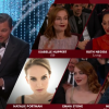 Emma Stone a remporté l'Oscar de la meilleure actrice pour La La Land, donné par Leonardo DiCaprio - 26 février 2017