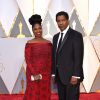 Denzel Washington et sa femme Pauletta - Les célébrités arrivent à la 89ème cérémonie des Oscars au Hollywood & Highland Center à Hollywood, le 26 février 2017.
