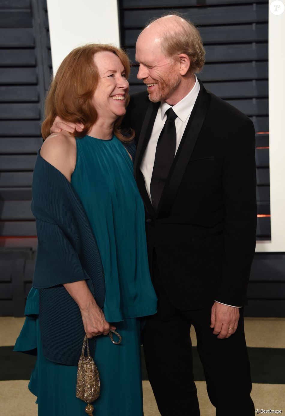 Ron Howard et sa femme Cheryl Howard - Vanity Fair Oscar viewing party