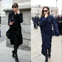 Fashion Week : Carla Bruni chic en noir pour honorer la regrettée Franca Sozzani