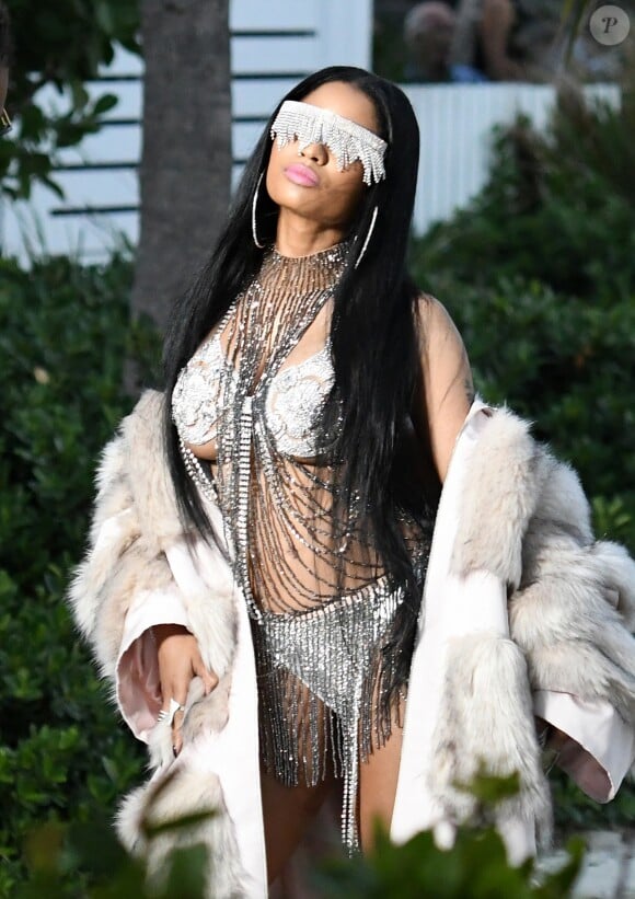 Nicki Minaj et Future sur le tournage d'un nouveau clip à Miami. Le 27 février 2017.