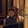 Selena Gomez et son compagnon The Weeknd (Abel Tesfaye) quittent l'hôtel la Reserve à Paris le 27 février 2017.