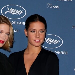 Léa Seydoux enceinte, Adèle Exarchopoulos à la Soirée à l'occasion des 70 ans du tout premier festival de Cannes à l'école des Beaux Arts à Paris, le 20 Septembre 2016. © Dominique Jacovides/Bestimage