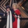 Géraldine Chaplin et Jane Fonda - Remise des prix des 52ème cérémonie des Goldene Kamera Awards à Hambourg le 4 mars 2017.