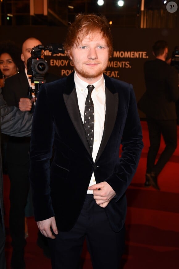 Ed Sheeran à la 52ème cérémonie des Goldene Kamera Awards à Hambourg le 4 mars 2017.