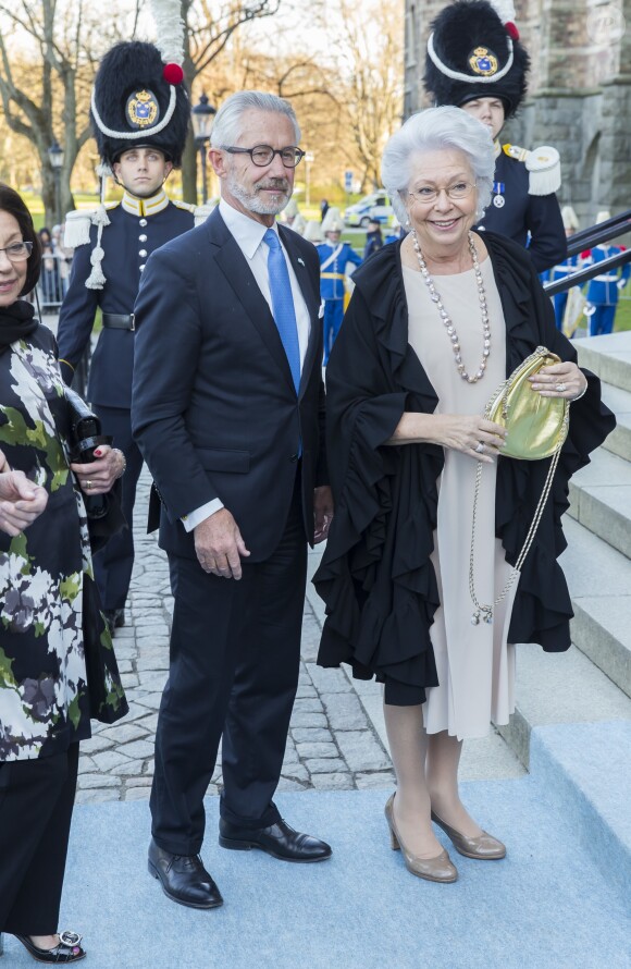 La princesse Christina de Suède et son mari Tord Magnuson au concert pour le 70e anniversaire du roi Carl XVI Gustaf de Suède au Musée Nordic à Stockholm le 29 avril 2016.