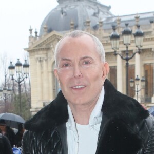 Exclusif - Jean-Claude Jitrois arrive au défilé de mode prêt-à-porter automne-hiver 2017/2018 "Léonard" au Grand Palais à Paris. Le 6 mars 2017.