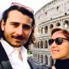 Lara Fabian et son mari Gabriel à Rome, le 18 février 2017.