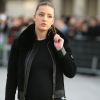 Adèle Exarchopoulos (enceinte) au défilé de mode "Louis Vuitton", collection prêt-à-porter Automne-Hiver 2017-2018 au Louvre à Paris, le 7 Mars 2017. CVS/Veeren/Bestimage