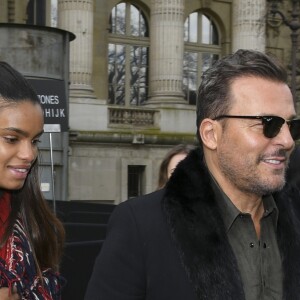 Jean Roch et sa femme Anaïs Monory - Défilé Moncler Gamme Rouge, collection automne-hiver 2017, au Grand Palais. Paris, le 7 mars 2017. © Pierre Perusseau / Bestimage