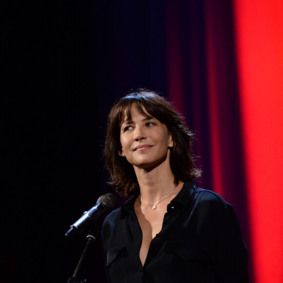 Sophie Marceau - Remise du Lion d'Or à Jean-Paul Belmondo pour l'ensemble de sa carrière lors du 73ème Festival du Film de Venise, la Mostra. Le 8 septembre 2016