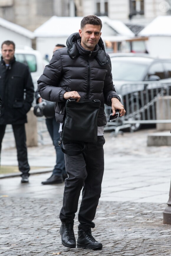 Exclusif - Thiago Motta - Déjeuner annuel de l'équipe du Paris Saint-Germain Football Club (PSG) au restaurant La Société à Paris, le 11 décembre 2015.