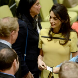 Amal Clooney au siège des Nations Unies, à New York, le 9 mars 2017.