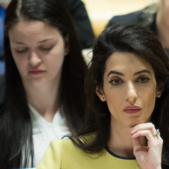 Amal Clooney au siège des Nations Unies, à New York, le 9 mars 2017.