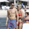 Exclusif - Les jeunes mariés Lauren Scruggs et Jason Kennedy profitent de leur lune de miel sur une plage au Mexique, le 17 décembre 2014.