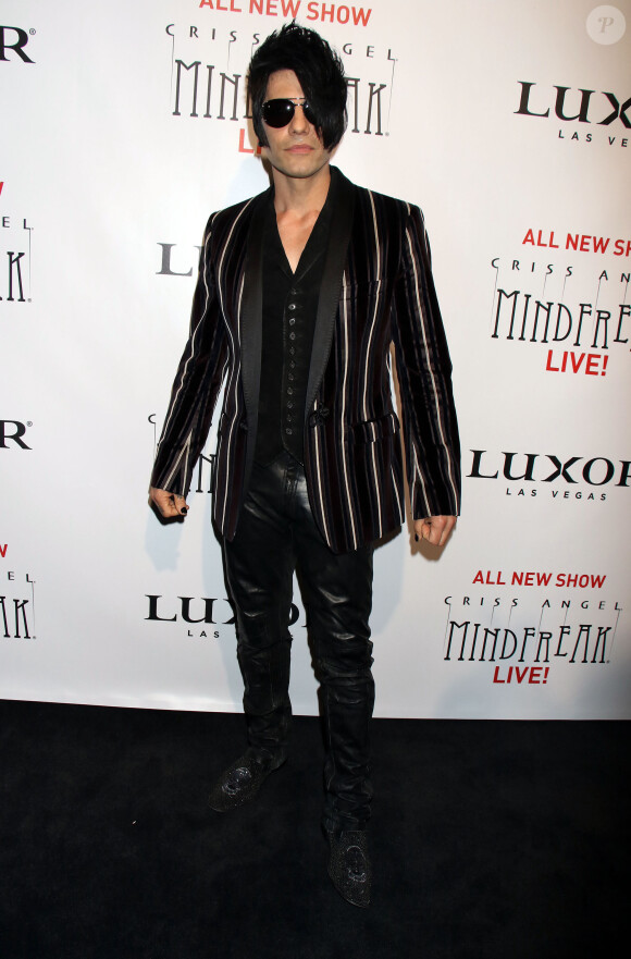 Criss Angel à la première de son nouveau spectacle d'illusions Mindfreak Live présenté à l'hôtel-casino Luxor à Las Vegas, le 30 juin 2016