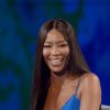 Naomi Campbell sur le plateau de l'émission "Che Tempo Che Fa" à Milan, le 12 mars 2017.