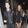 Robin Thicke et sa chérie, April Love Geary à la sortie du restaurant Catch LA, le 10 mars 2017