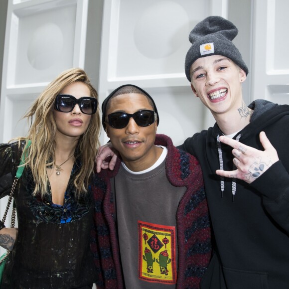 Rita Ora, Pharrell Williams, Ash Stymest - Défilé de mode prêt-à-porter automne-hiver 2017/2018 "Chanel" au Grand Palais à Paris le 7 mars 2017. © Olivier Borde/ Bestimage