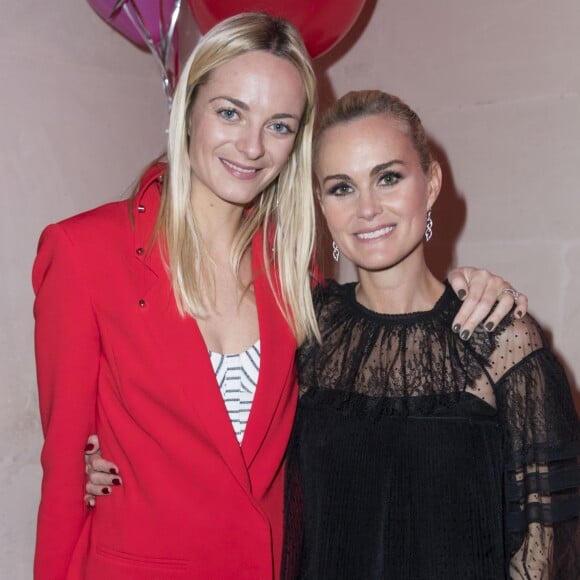 Exclusif - Virginie Courtin-Clarins et Laeticia Hallyday ("Femme de Coeur 2017" par Clarins pour son engagement humanitaire) - Le Prix Clarins pour l'enfance fête ses 20 ans et récompense sa nouvelle femme de coeur L.Hallyday pour son association La Bonne Étoile à l'hôtel Salomon de Rothschild à Paris, France, le 14 mars 2017. © Borde-Jacovides/Bestimage