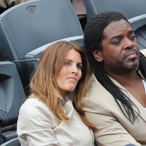 Anthony Kavanagh et sa femme Alexandra - People dans les tribunes des Internationaux de France de tennis de Roland Garros à Paris. Le 31 mai 2015.