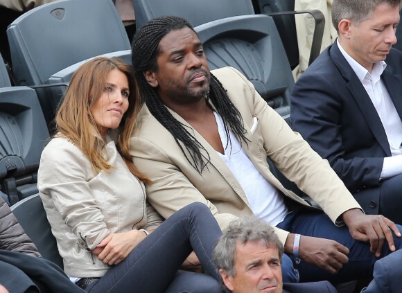 Anthony Kavanagh et sa femme Alexandra - People dans les tribunes des Internationaux de France de tennis de Roland Garros à Paris. Le 31 mai 2015.