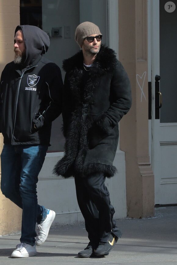 Adam Levine à New York, le 13 mars 2017.