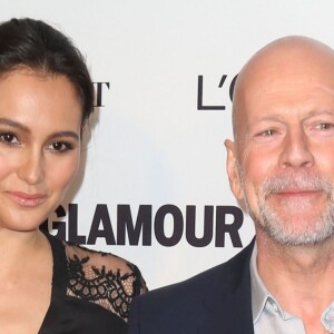 Bruce Willis, Emma Heming à la soirée "Glamour 2014 Women Of The Year Awards" à New York, le 10 novembre 2014