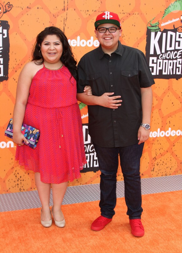 Rico Rodriguez et sa soeur Raini Rodriguez à la soirée Nickelodeon Kids' Choice Sports Awards 2016 à Westwood, le 14 juillet 2016