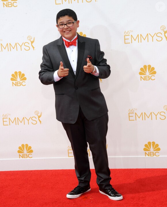Rico Rodriguez à La 66ème cérémonie annuelle des Emmy Awards au Nokia Theatre à Los Angeles, le 25 août 2014.