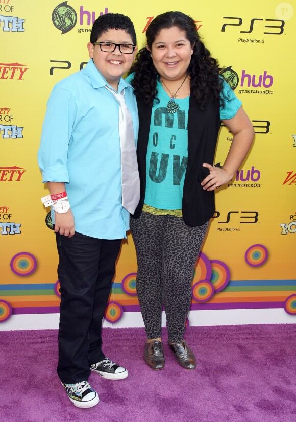Raini Rodriguez et son frère Rico Rodriguez à la 5e soirée annuelle Variety's Power of Youth à Hollywood, le 22 octobre 2011