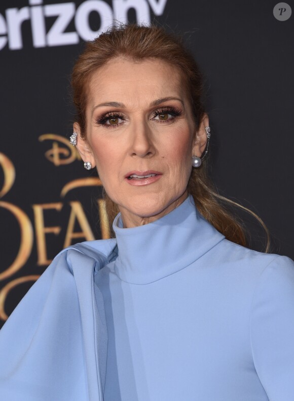 Céline Dion à la première de 'Beauty and the Beast' (La Belle et la Bête) au théâtre El Capitan à Hollywood, le 2 mars 2017 © Chris Delmas