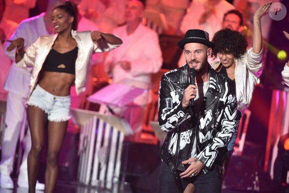 Exclusif - Matt Pokora (M. Pokora) - Enregistrement de l'émission "Les Années Bonheur" N° 76 à Saint-Denis le 7 mars 2017. © Giancarlo Gorassini/Bestimage
