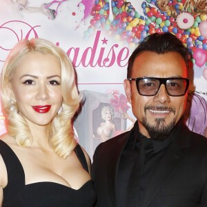 Muratt Atik (propriétaire et patron du Pink Paradise) et sa femme Joanna Yelena Atik - Soirée des 15 ans du célèbre club parisien "Le Pink Paradise" à Paris le 23 mars 2017.