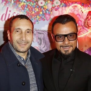 Zinedine Soualem, Muratt Atik (propriétaire et patron du Pink Paradise) - Soirée des 15 ans du célèbre club parisien "Le Pink Paradise" à Paris le 23 mars 2017.