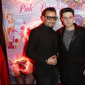 Muratt Atik (propriétaire et patron du Pink Paradise), Grégory Bakian - Soirée des 15 ans du célèbre club parisien "Le Pink Paradise" à Paris le 23 mars 2017.