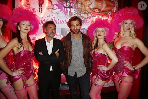 Sebastien Knafo, Bartholomew Boutellis - Soirée des 15 ans du célèbre club parisien "Le Pink Paradise" à Paris le 23 mars 2017.
