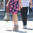 Reese Witherspoon se rend à l'église avec son mari Jim Toth et ses 2 enfants Deacon Phillippe et Tennessee Toth à Los Angeles, le 28 août 2016